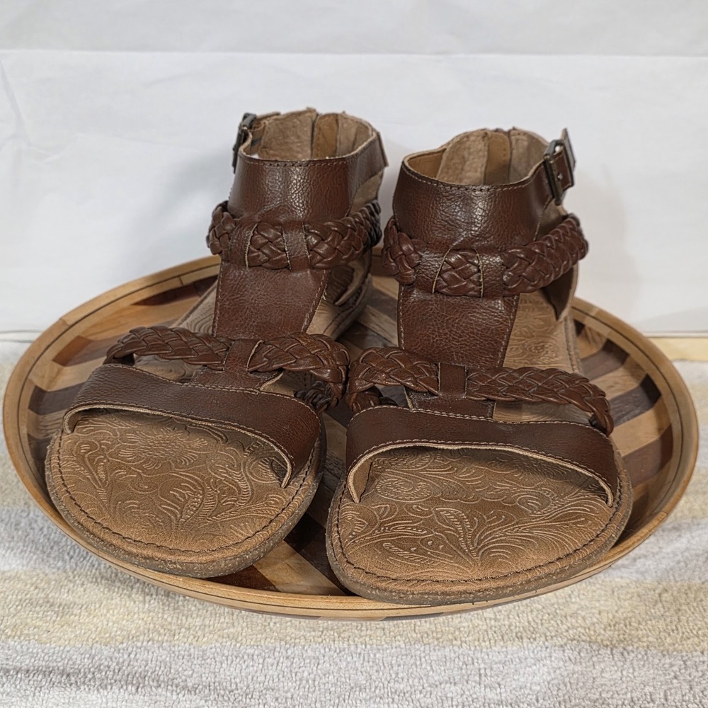 B.O.C by Born Women's Melinda Gladiator Sandal size 10 Brown Stappy - Picture 3 of 16